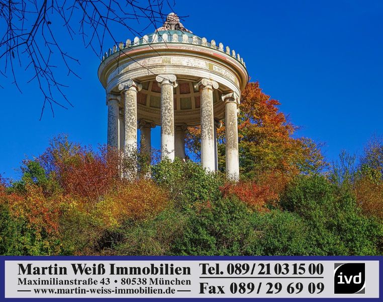 Zwischen Englischem Garten und Isar gelegen: 4-Zimmer-Maisonette-Wohnung mit Süd-Balkon und DT